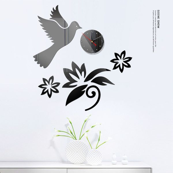 

modern clock mirror art wall clock diy wall decoration art decal decals home decoration modern clocknewnew