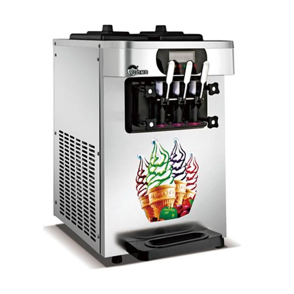 

22l-26l / h три flavors soft ice cream машина коммерческая мороженое чайник 110v / 220v xq-22x