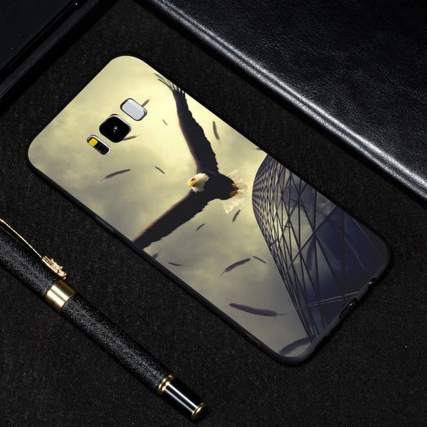 

eagle painted pattern soft tpu case for galaxy s8