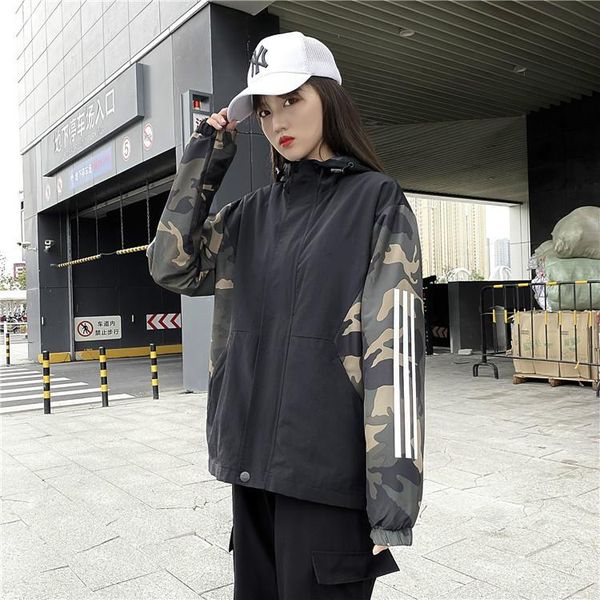 

2020 spring and autumn hooded jacket jacket men's casual street slim windbreaker jacket authentic men's clothing 6519, Black;brown