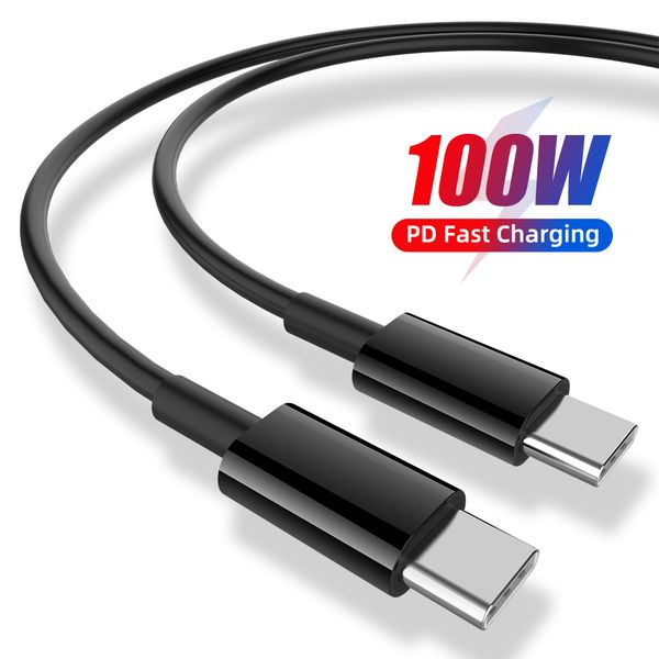 

type c 100w type-c double-head fast charging to male pd data cable