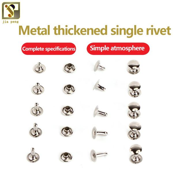 

100x односторонний cap рива из металла трубчатого 8x6mm 8x7mmm 8x8mm 8x9mm 8x10mm металл кожи craft ремонт коты punk spike декор wmtmea