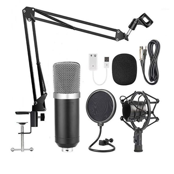 

professional condenser microphone computer microphone k song set with stand for karaoke youtube live1