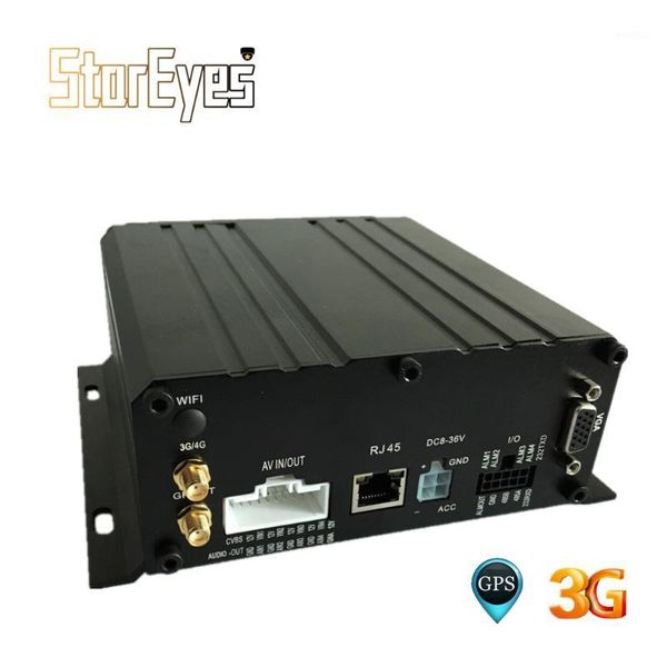 

kits 720p ahd 4channel hdd sd card trailer truck taxi vehicle car school bus mobile dvr built in gps 3g1, Black;white