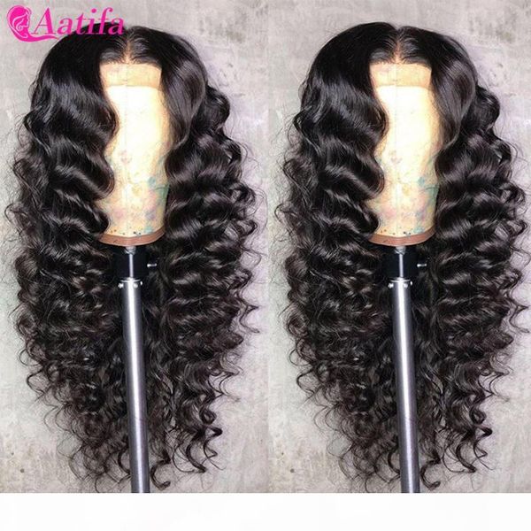 

loose deep wave human hair wigs malaysian 13x4 lace front wigs for black women lace frontal 180% density pre plucked baby hair, Black;brown