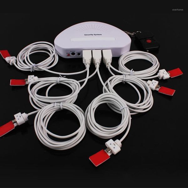 

alarm systems 8 ports jellyfish cell phone security system mobile charging display stand holder for tablet anti-theft1