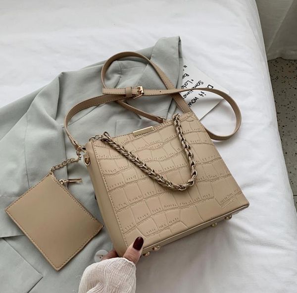 

designer women handbags fashion versatile one shoulder bags lady crossbody tote bucket with bag