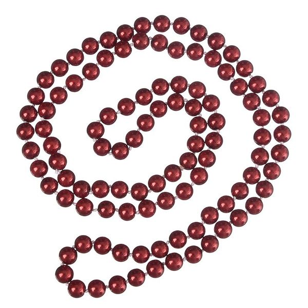 

сверкающие 8мм темно-красный цвет длинные pearls cahrm ожерелье внесении себе женщин подарки имитация жемчуга ожерелье 36inch h865, Silver