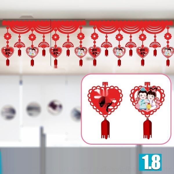 

euvry colorful shop valentine's day flag-pulling flag shop with colored jewelry ornaments hanging decorative hanging ornaments ecexj ch