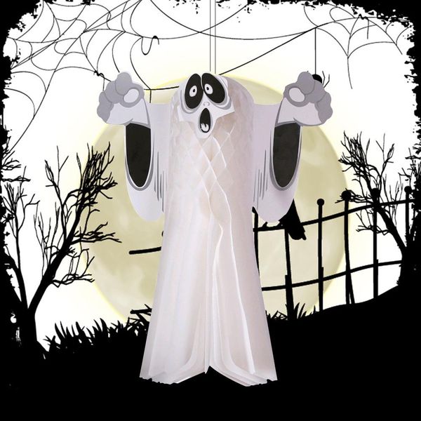 

amawill 3d hanging paper ghost halloween decoration horror garland decor pendant halloween party props ghost kids toy supplies yxlzvj