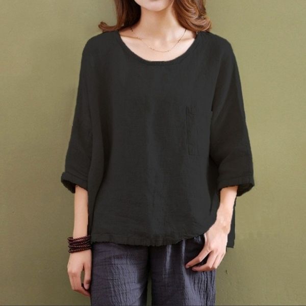 

рыхлая вокруг шеи jnc5w женской укороченных рукавов женских рубашек случайного хлопок и лен рыхлой вокруг шеи обрезана рукава случайной и ль, White