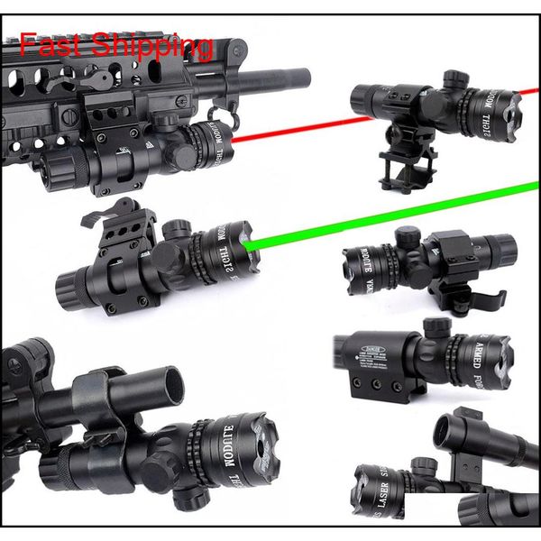 

wipson new tactical outside cree green red dot laser sight adjustable switch rifle scope with rail mount for gun hunting io8ch