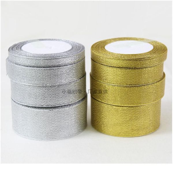 

1 roll 25 yards length silver gold polyester ribbon chrismas wedding decor wrap box package onion fabric ribbons diy acc jlliqt, Pink;blue