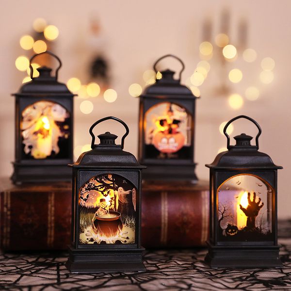 

pumpkin witch bat candle lamp decoration for home ornaments accessories halloween party decor favor supplies