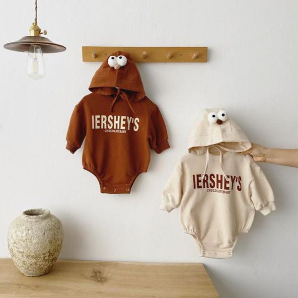 

2021 spring new newborn bodysuit infant cotton long sleeve baby boy letter print jumpsuit girls clothes with hat 7vsp, Blue