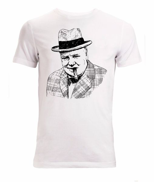 

new fashion cool casual winston churchill united kingdom prime minister black art men's white summer hooded sweatshirt hoodie men t shi