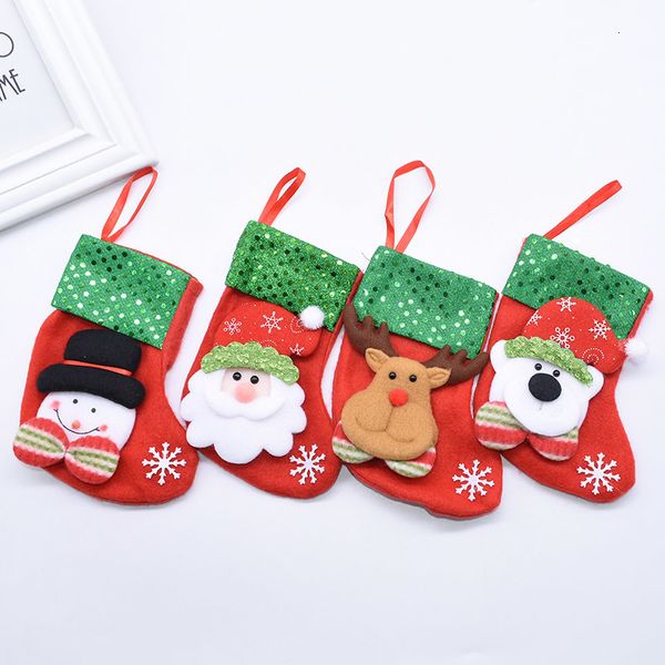 

decoration stocking gifts santa elk socks lovely gift bags for home fireplace christmas tree hanging decor