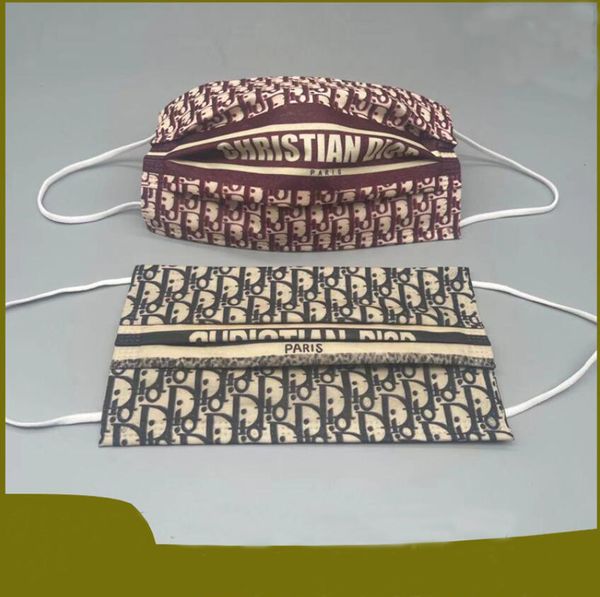 

luxury designer anti-dust 95%cotton face protective mask disposable face mask man woman pbt melt-blown nonwoven