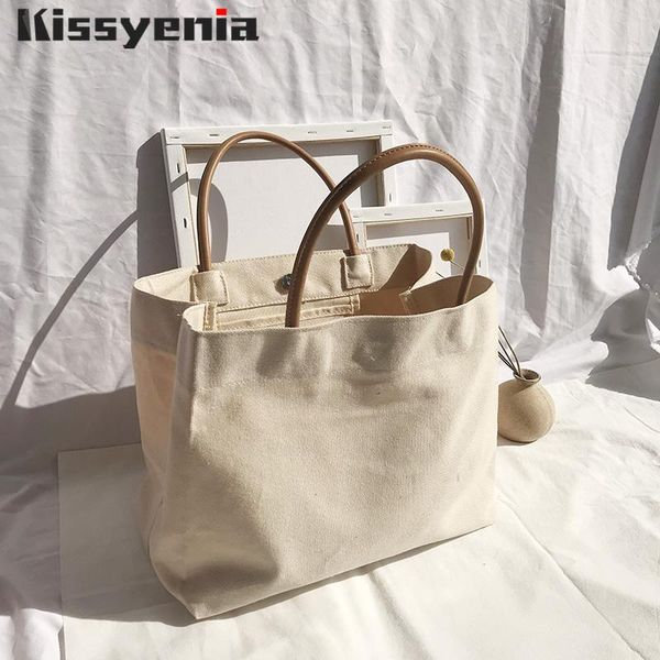 

kissyenia women handbags ins brand designer canvas casual beach tote bags for women large capacity travel handle bags 1289
