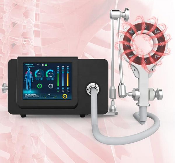 Fisio Magneto Attrezzatura per la riabilitazione Macchina per fisioterapia Terapia di trasduzione magnetica extracorporea Tipo portatile per spalle