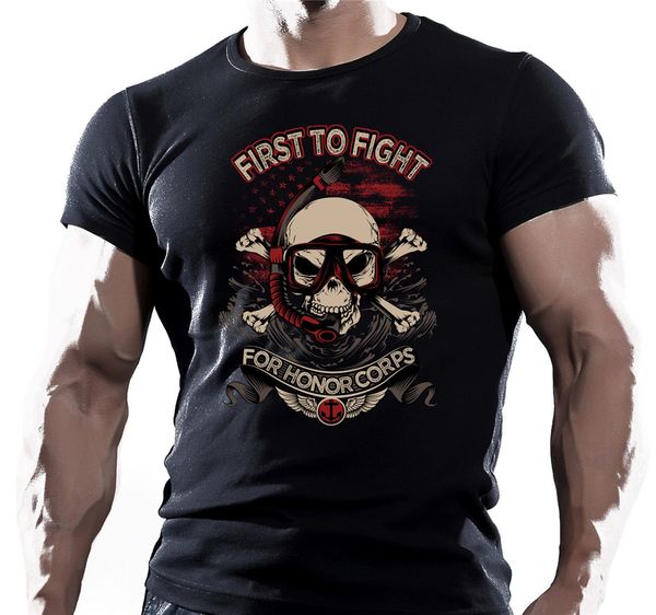 

first to fight us navy seal t shirt -special forces - us marine army airsoft homme customized tee shirt sport hooded sweatshirt hoodie