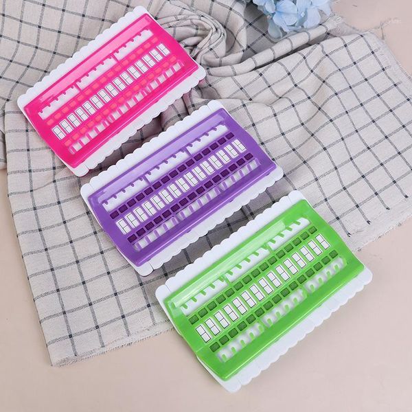 

1pc 30 position cross stitch row line tool sewing needles holder embroidery tool1, Black