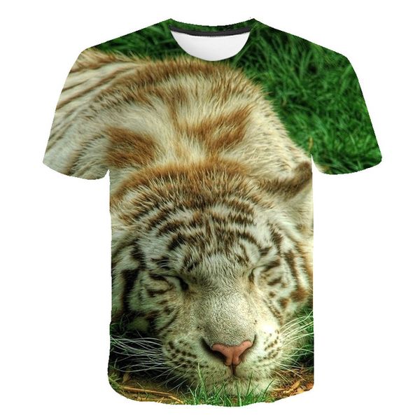

3d new tiger animal 3d print shirts harajuku anime plus size men clothing