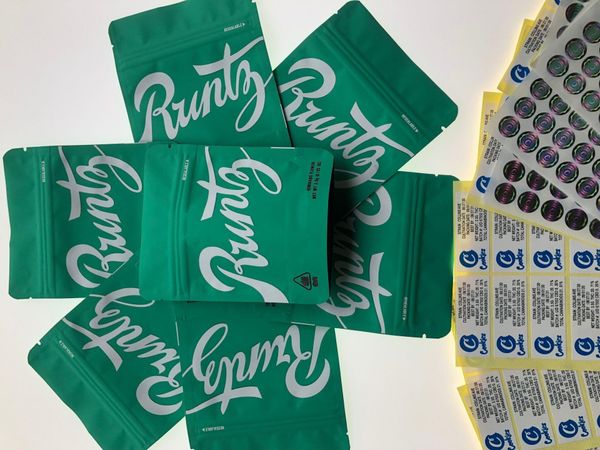 

runtz green matt mylar bag 3.5gram edibles packaging local mylar bags sf california 3.5g hologram stickers and back label wmtjsg bdeclothes