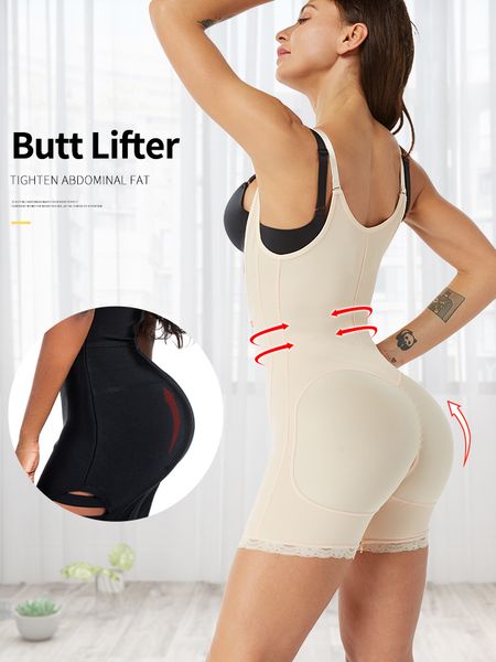 

waist trainer reductoras modela corset body modeling strap slimming belt butt lifter reductive strip binders sexy lingerie, Beige