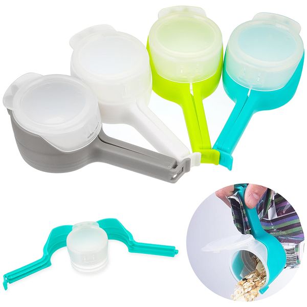 

bag sealer food sealing clip plastic seal pour food snack storage bag clip keeping fresh sealer clamp for storage food kitchen tools