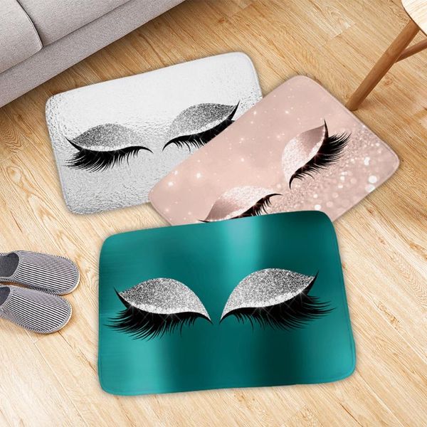 

cartoon eye non-slip kitchen mat cover absorbent entrance door mat carpet bath carpet outdoor corridor area tapis cuisine