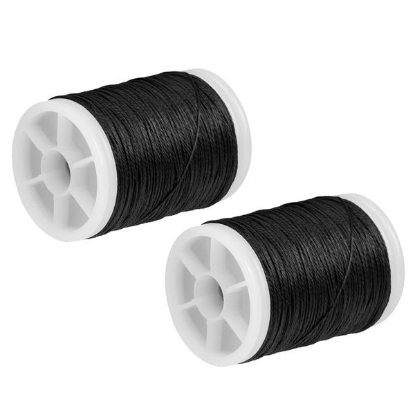 

2 pieces 110m fiber serving thread for peep nock bowstring black