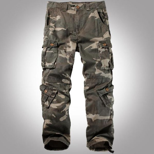 

2021 trousers, tactical pants, multi-pocket, washed men's overalls, cargo pants. yxct, Black