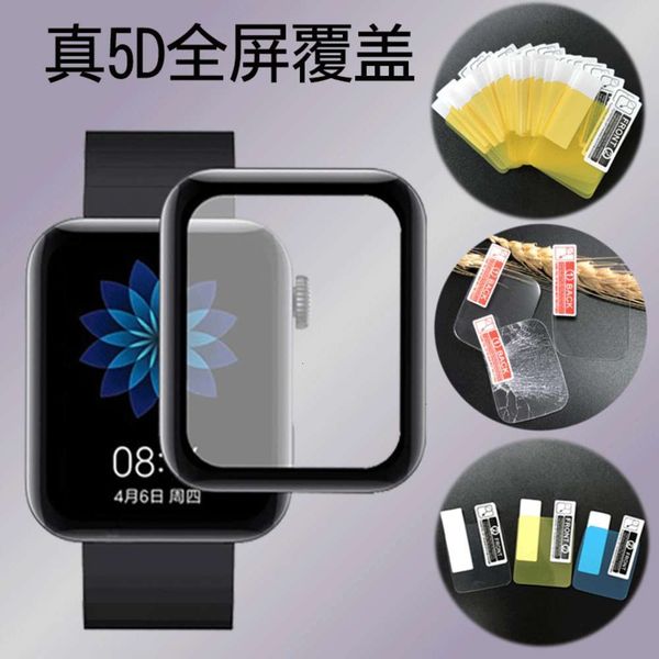 

new bending printing screen covering toughened glass smart watch f