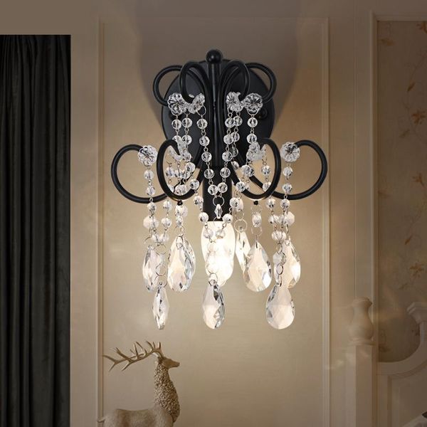 

wall lamp hallway led fixtures mounted crystal mirror sconce for sitting room porch balcony corridor light