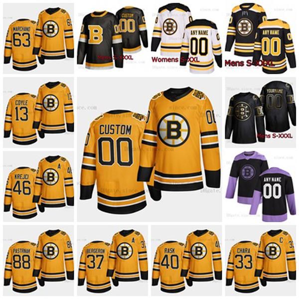 

women boston bruins custom 2021 reverse retro jersey 4xl david pastrnak brad marchand johansson krejci tuukka rask patrice chara coyle kase, Black;red