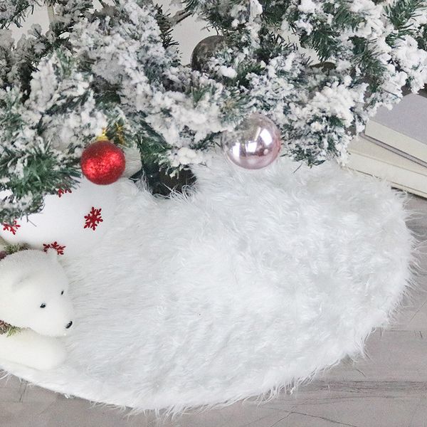 

white skirt plush faux fur xmas carpet merry christmas tree decorations ornament new year navidad home decor