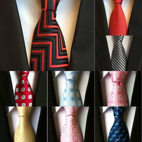 

lupl fashion red dots s15 extra white mens ties necktiessilk 12 long size jacquard neck tie crimson colors, Blue;purple