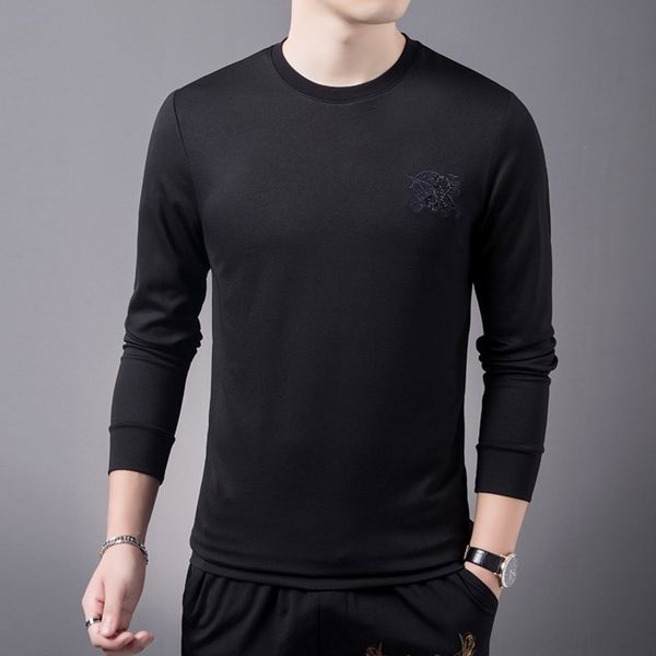 

ppepr black sweatersweater men's sweater round neck long sleeve men's new autumn 2020 jqdvy casual loose trend bottoming shirt top