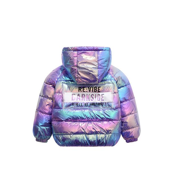 

lzh 2020 new autumn winter children colorful down jacket for girls parkas warm outerwear coat kids down jacket 3 4 5 6 7 8 years lj201130, Blue;gray