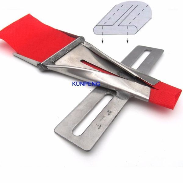 

#kp-410 1pcs two sides upward reverse belt loop folder fit for 2 needle sewing machine1, Black