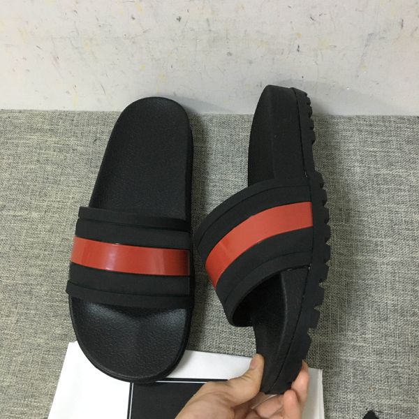 

new arrival mens and womens fashion causal designer sandals slippers for adults designer flip flops, Black