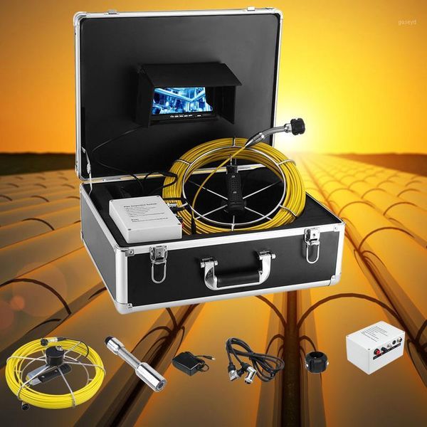 

4500mah hd 23mm camera lens drain sewer pipeline industrial endoscope 7inch 20m cable pipe inspection video camera1