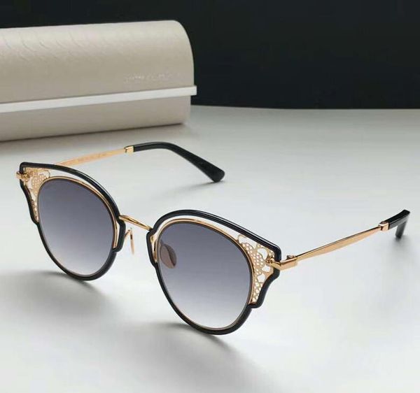 

women's sunglasses dhelia/s black/gold grey shaded sun glasses fashion sunglasses shades new with box, White;black