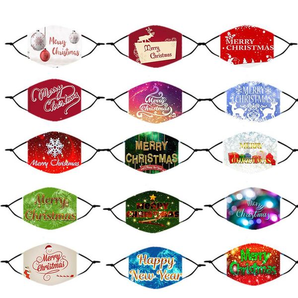 

designer mask christmas face mask designer kids christmas cover printing mouth mask men women can insert filter facemask kka2136