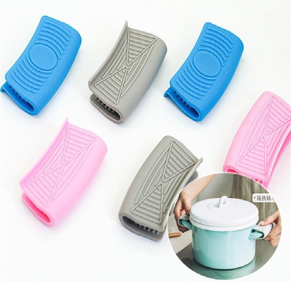 

mats & pads a pair grip silicone pot holder sleeve glove pan handle cover kitchen tools cool tool surface protectors1