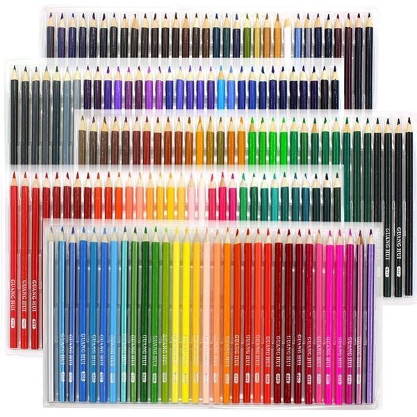 Профессионал 160 цветных деревянных карандашей рисунок набор эскиз арт детей простой карандаш для школы Y200709