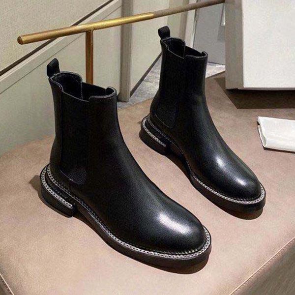 

2021 sell well fashion leather ankle boots women boot gear platform combat boots platform shoes cowhide motorcycle boots 05, Black