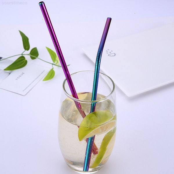 

colorful stainless steel drinking straws straight and bent filter perfect reusable straw for smoothies tea juice