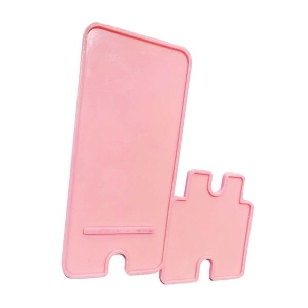 

1 set diy mobile phone stand epoxy resin mold cellphone holder silicone mould t4md